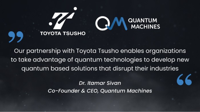 QM公司与丰田通商达成合作 将向日本提供其量子解决方案