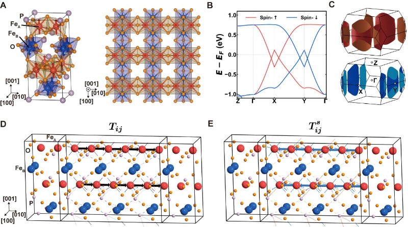 科学岛低功耗量子材料研究团队预言具有交叉链结构的新型“X型反铁磁体”并揭示其独特物性