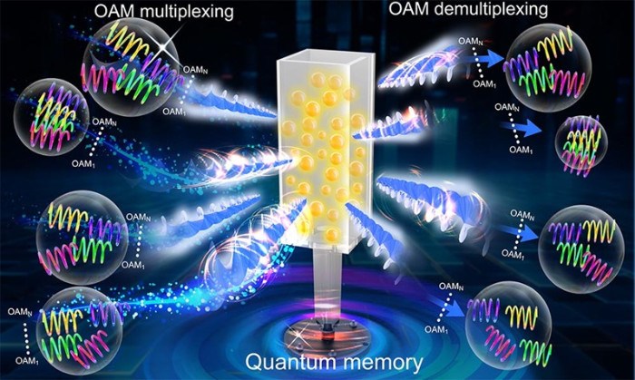 西安交大科研人员在多路复用轨道角动量高效量子存储方面取得重要进展