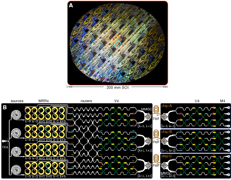 北京大学与合作者成功实现具有纠缠修复能力的多芯片高维量子网络