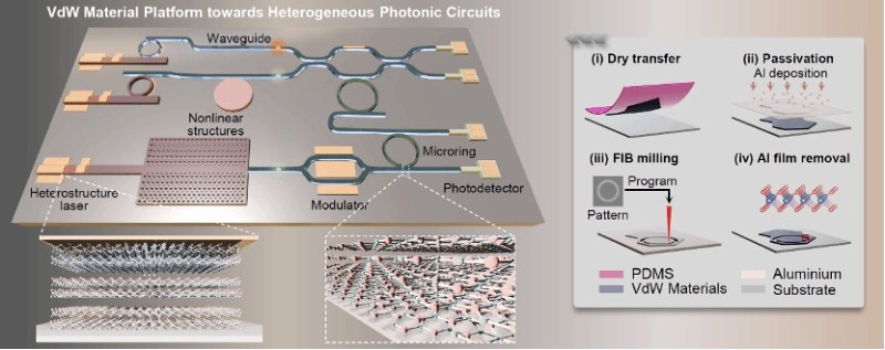 在范德瓦尔斯材料“雕刻”光学微腔：实现片上高效非线性光学