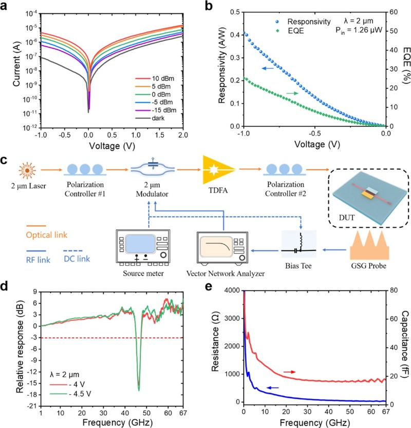 北京大学电子学院王胜团队与合作者在波导集成碳纳米管高速光探测器研究中取得重要进展