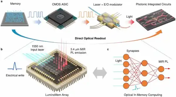 让存储自己“发光”：新型碲基超快浮栅存储器实现中红外光学存内计算