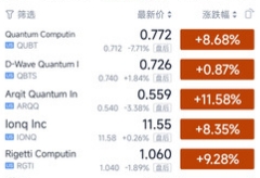 昨夜美股，量子科技公司股票全线大涨！