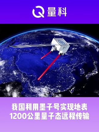 我国利用墨子号实现地表1200公里量子态远程传输