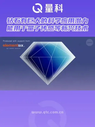 钻石有巨大的科学应用潜力 能用于量子传感等新兴技术